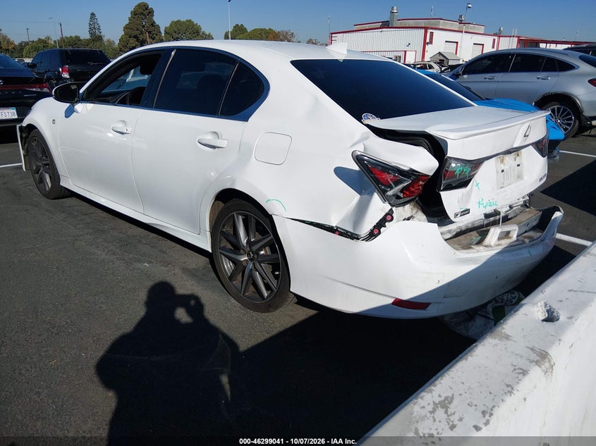 Vin: jthbz1blxga004975, lot: 46799204, lexus gs 350 f sport 20163