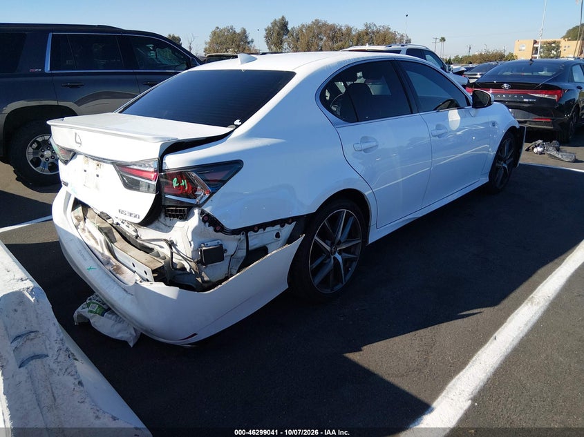 Vin: jthbz1blxga004975, lot: 46799204, lexus gs 350 f sport 20164