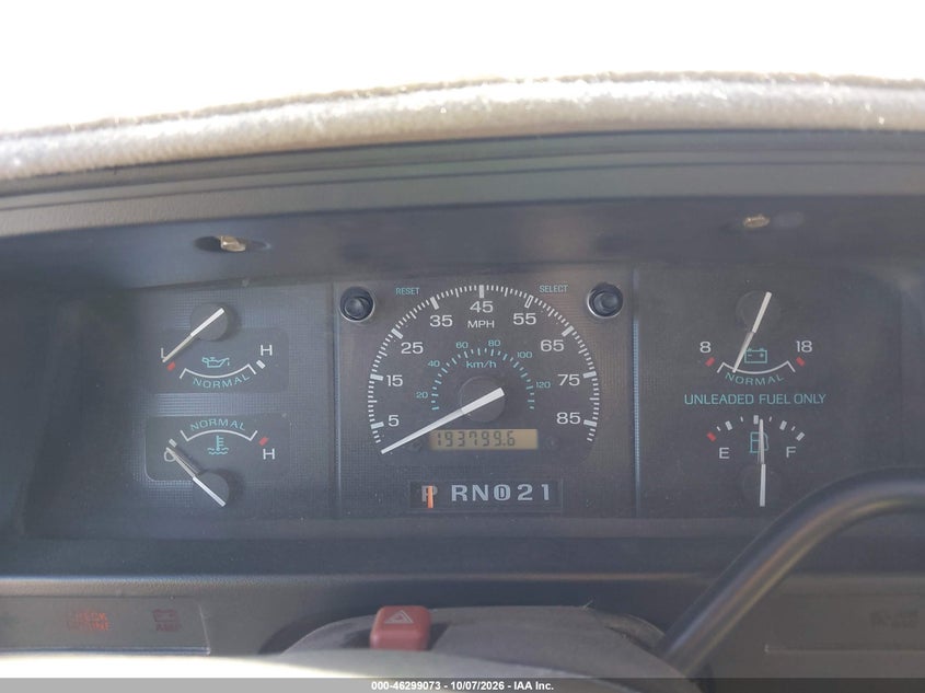 FORD ECONOLINE 1995 VIN 1FDEE14N5SHC11732