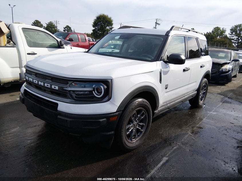 Vin: 3fmcr9b67nrd67215, lot: 46799238, ford bronco sport big bend 20222
