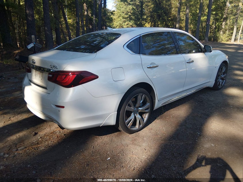 Vin: jn1by1pr0gm721145, lot: 46799239, infiniti q70l 3.7x 20164