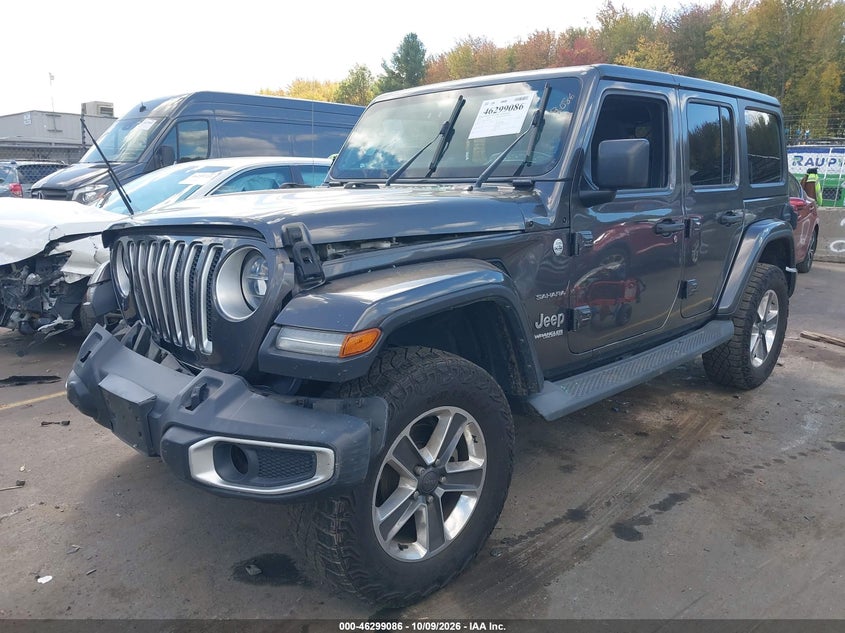 Vin: 1c4hjxen5kw620775, lot: 46799249, jeep wrangler unlimited sahara 4x4 20192