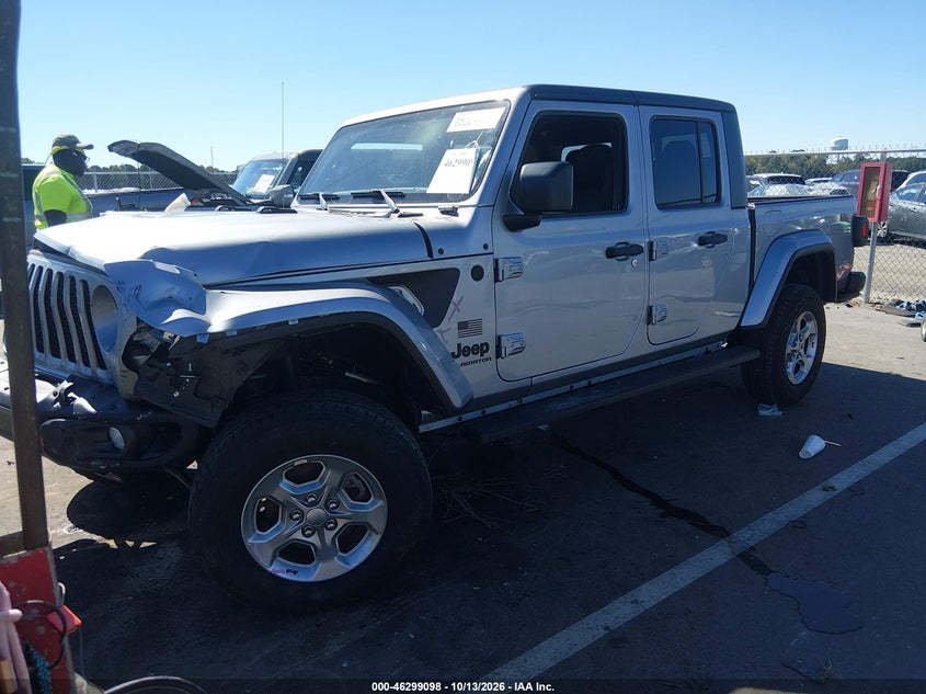 Vin: 1c6hjtag3ml558112, lot: 46799261, jeep gladiator freedom 4x4 20212