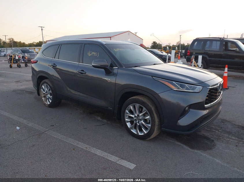 Vin: 5tdxbrch4ms017305, lot: 46799286, toyota highlander hybrid limited 20211
