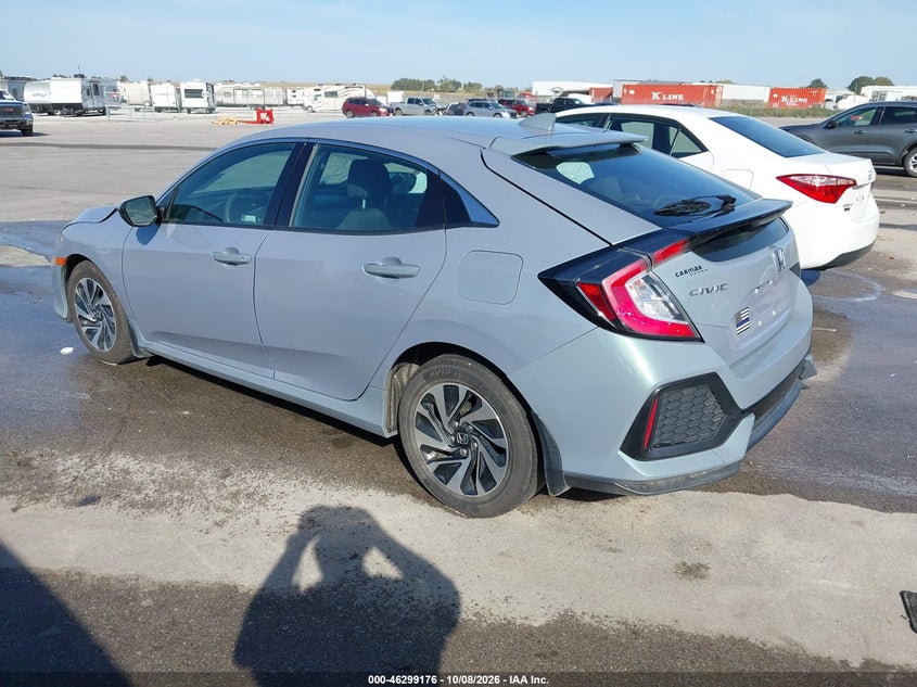 Vin: shhfk7h32ku219461, lot: 46799339, honda civic lx 20193