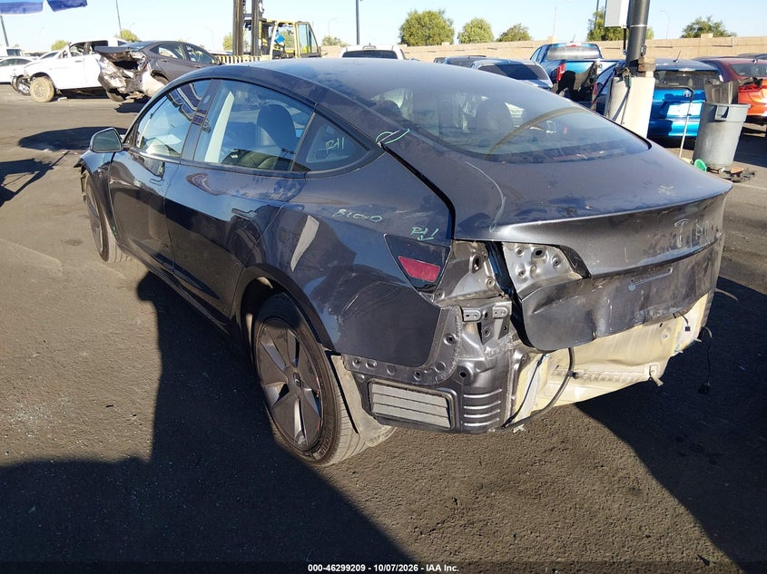 Vin: 5yj3e1ea7pf579358, lot: 46799372, tesla model 3 rear-wheel drive 20233