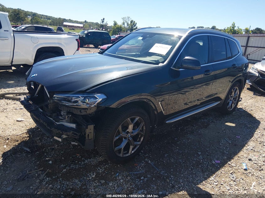 Vin: 5ux53dp03p9r73548, lot: 46799392, bmw x3 xdrive30i 20232