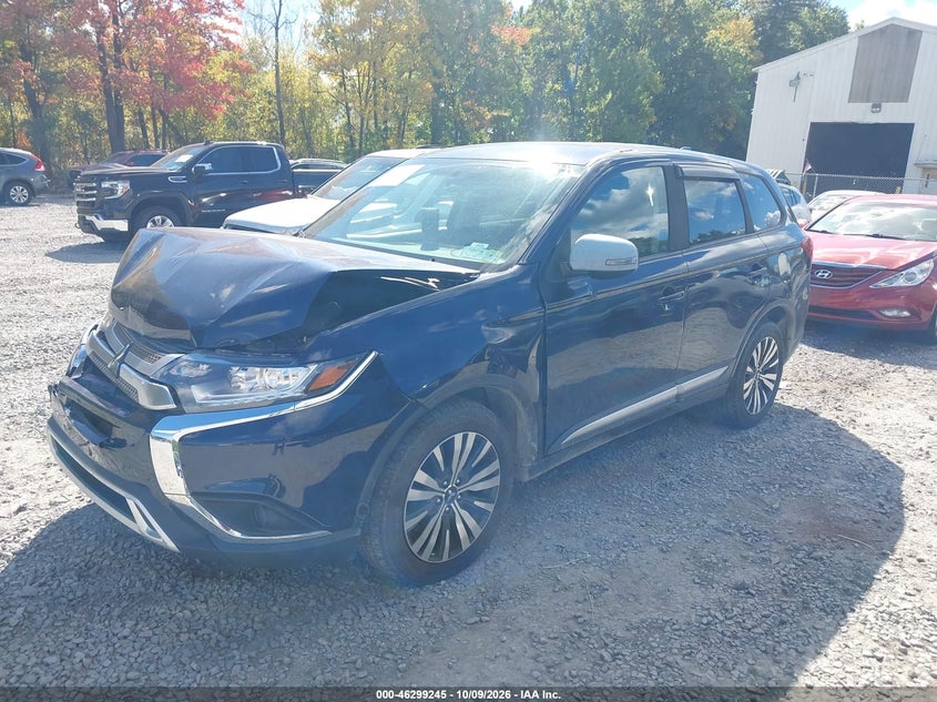 2019 Mitsubishi Outlander Es, Front End, IAAI, VIN JA4AZ3A32KZ025656 — photo 2