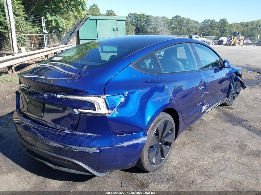 Vin: 5yj3e1ea1sf950829, lot: 46799483, tesla model 3 long range rear-wheel drive/standard rear-wheel drive 20254