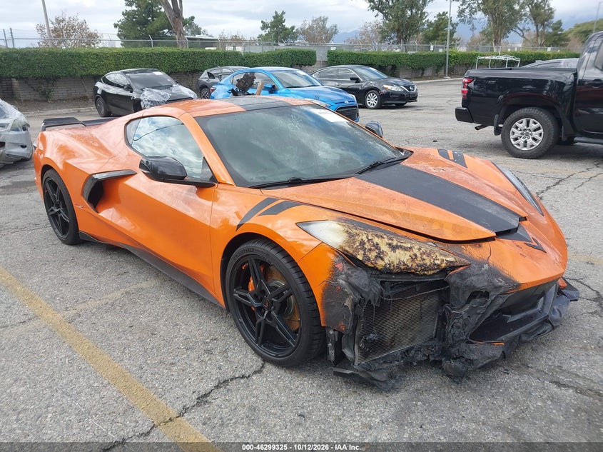 Vin: 1g1yc2d42n5112529, lot: 46799488, chevrolet corvette stingray rwd  3lt 20221