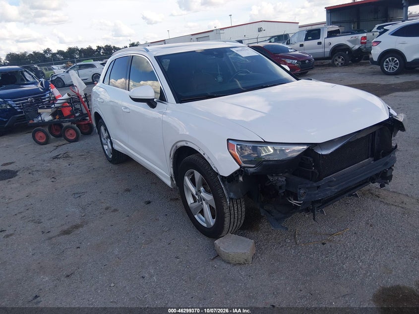 Vin: wa1aecf37l1108553, lot: 46799533, audi q3 premium 45 tfsi quattro tiptronic 20201