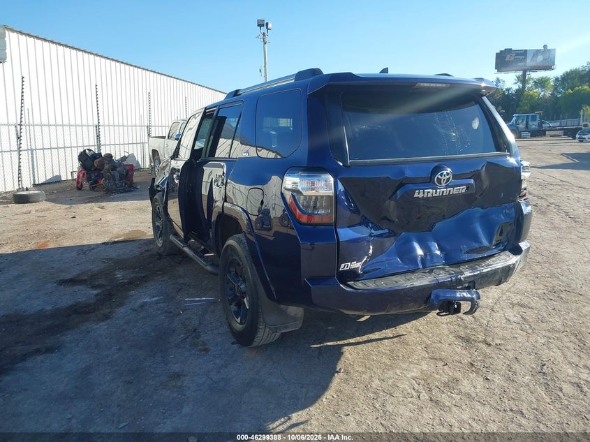 Vin: jtebu5jr4l5745439, lot: 46799551, toyota 4runner sr5 20203