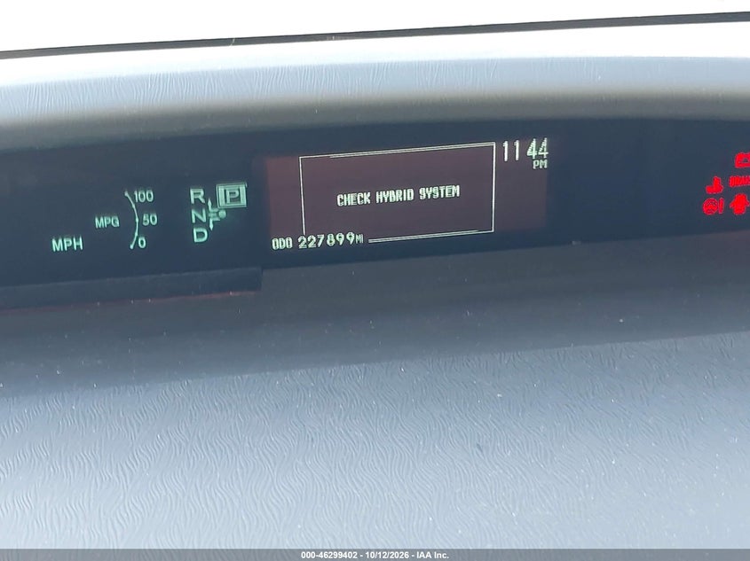 TOYOTA PRIUS 2010 VIN JTDKN3DU2A0173559