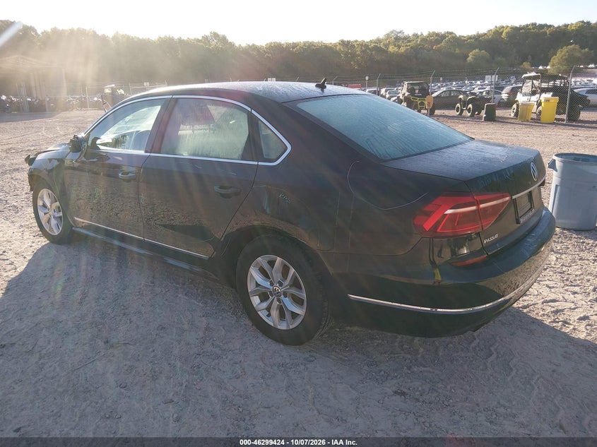 Vin: 1vwat7a32hc043811, lot: 46799587, volkswagen passat 1.8t s 20173