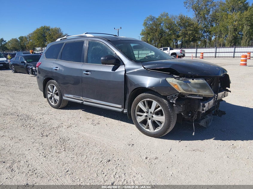 Vin: 5n1ar2mmxdc641871, lot: 46799594, nissan pathfinder platinum 20131