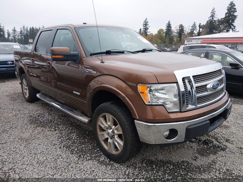 Vin: 1ftfw1et3cfb44127, lot: 46799608, ford f-150 lariat 20121