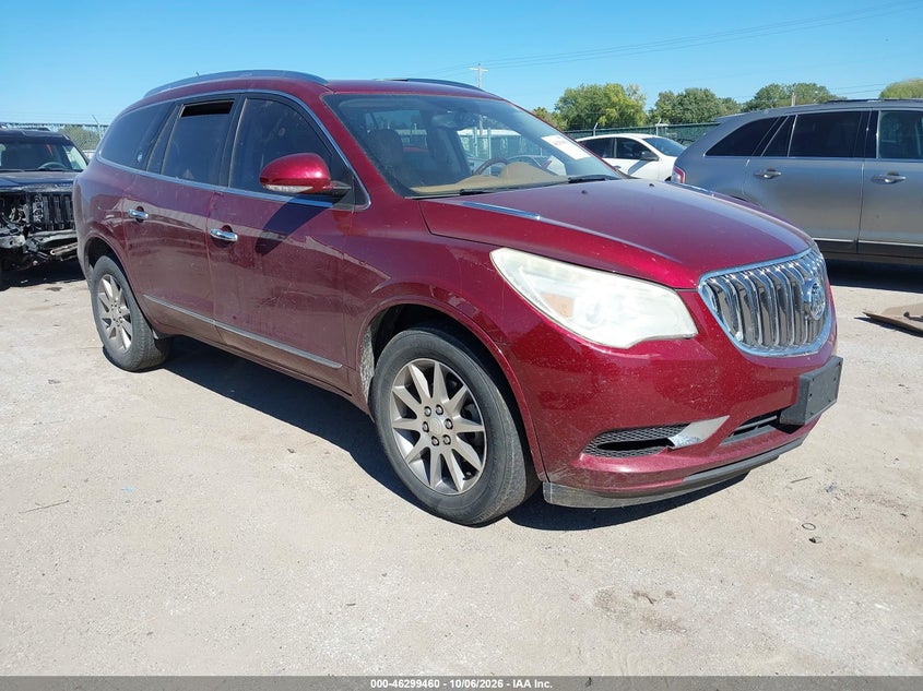 Vin: 5gakvbkd9gj112310, lot: 46799623, buick enclave leather 20161