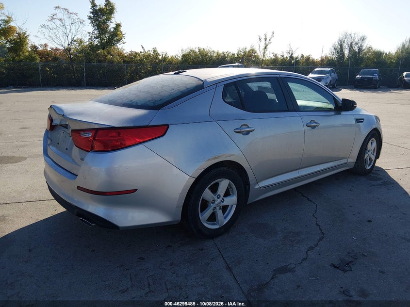 Vin: knagm4a73e5469421, lot: 46799648, kia optima lx 20143