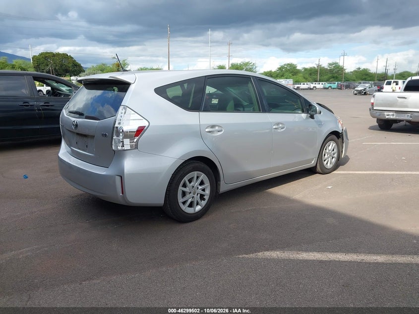 Vin: jtdzn3euxc3131722, lot: 46799665, toyota prius v five/three/two 20124