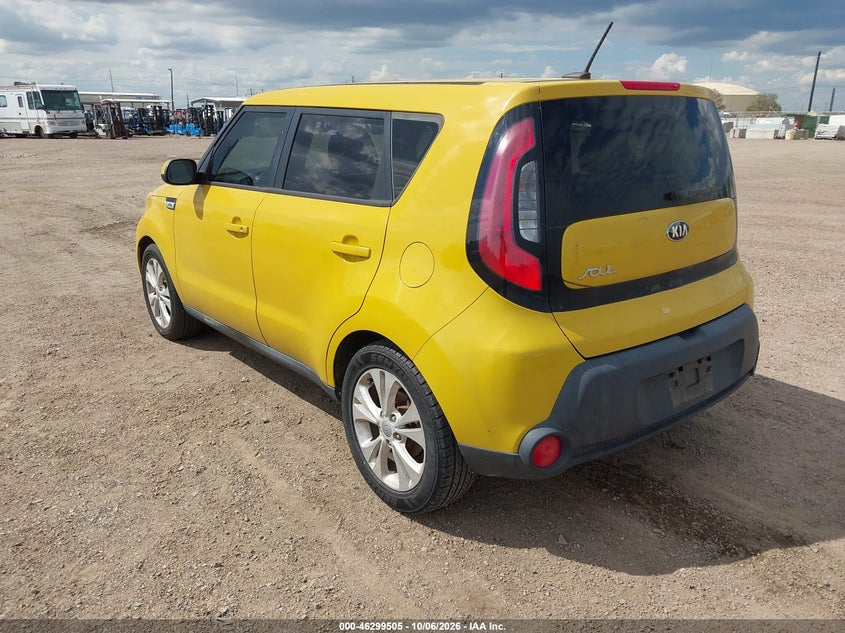 Vin: kndjp3a51f7113127, lot: 46799668, kia soul + 20153