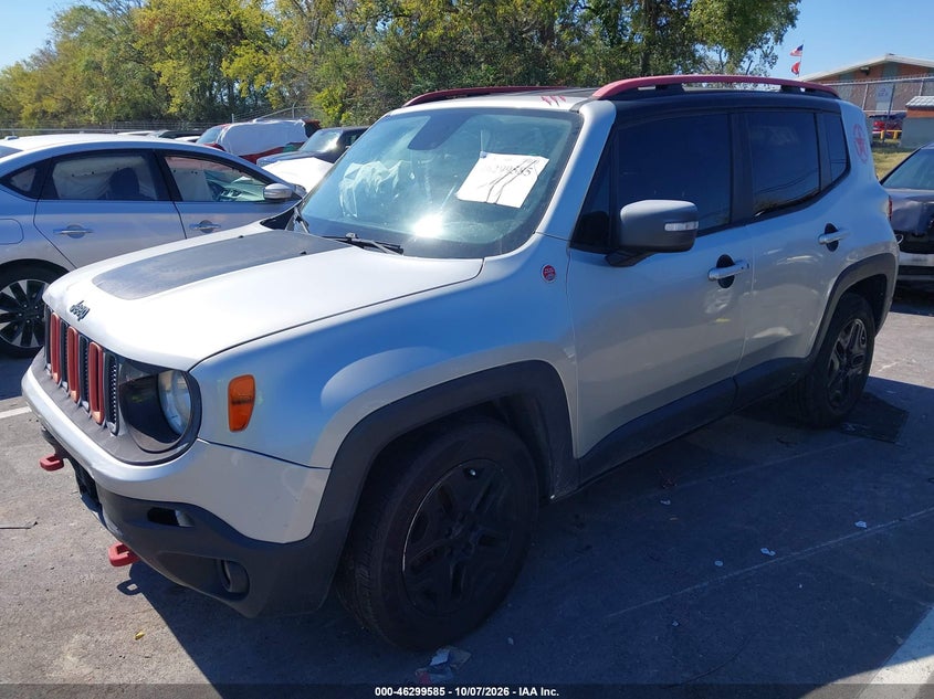 Vin: zaccjbct9fpb31944, lot: 46799748, jeep renegade trailhawk 20152