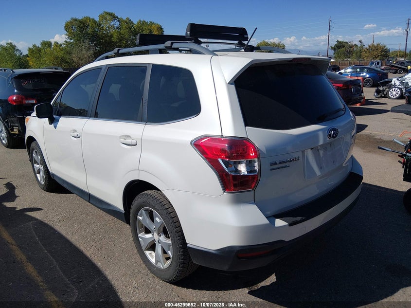 Vin: jf2sjahc1fh481365, lot: 46799816, subaru forester 2.5i limited 20153