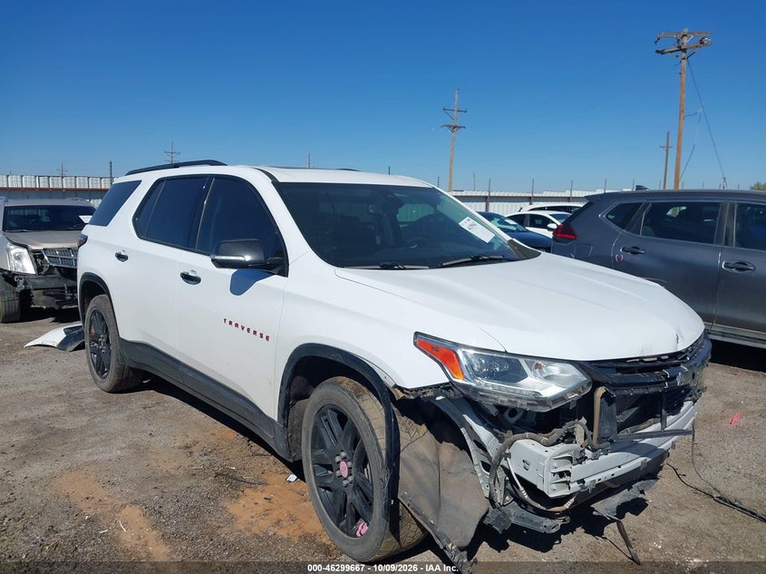 Vin: 1gnevkkw7kj124582, lot: 46799830, chevrolet traverse premier 20191