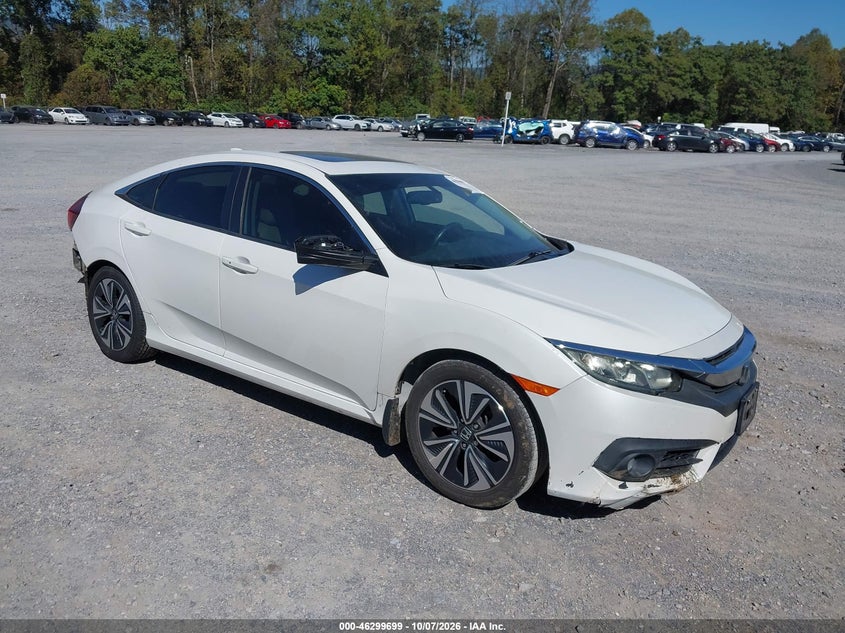 Vin: 19xfc1f78ge044101, lot: 46799862, honda civic ex-l 20161