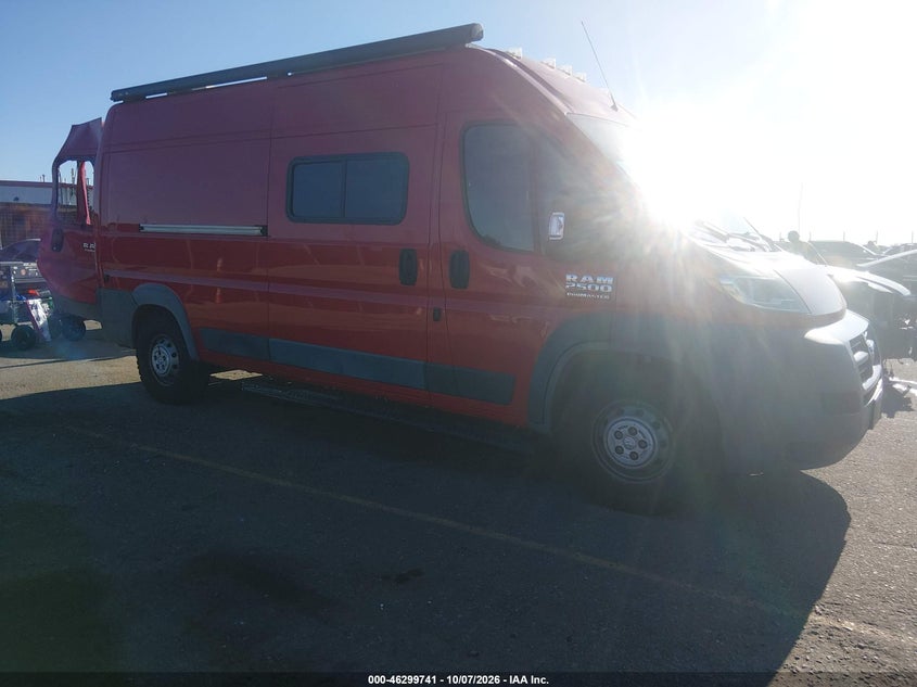 Vin: 3c6trvdg4he508327, lot: 46799904, ram promaster 2500 high roof 159 wb 20171