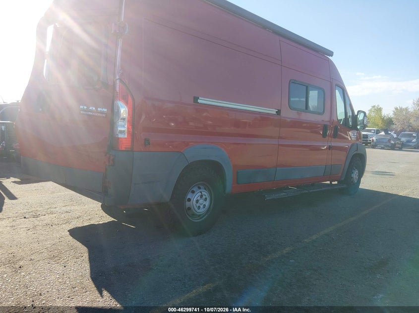 Vin: 3c6trvdg4he508327, lot: 46799904, ram promaster 2500 high roof 159 wb 20174