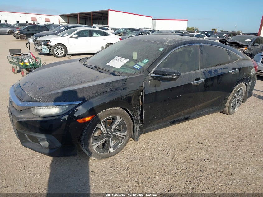 Vin: 19xfc1f90he024394, lot: 46799928, honda civic touring 20172