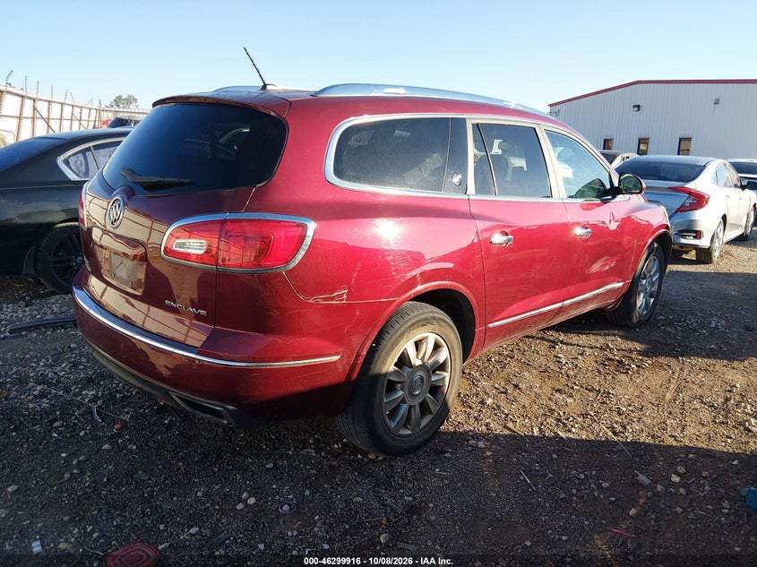 Vin: 5gakrbkd4fj235970, lot: 46800078, buick enclave leather 20154