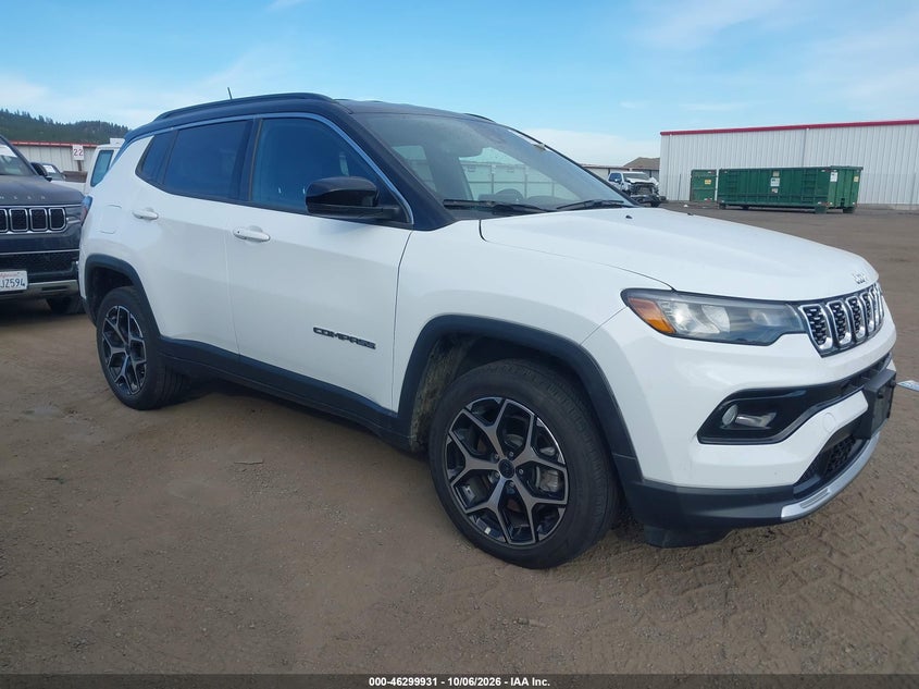 Vin: 3c4njdcn4st600706, lot: 46800094, jeep compass limited 4x4 20251