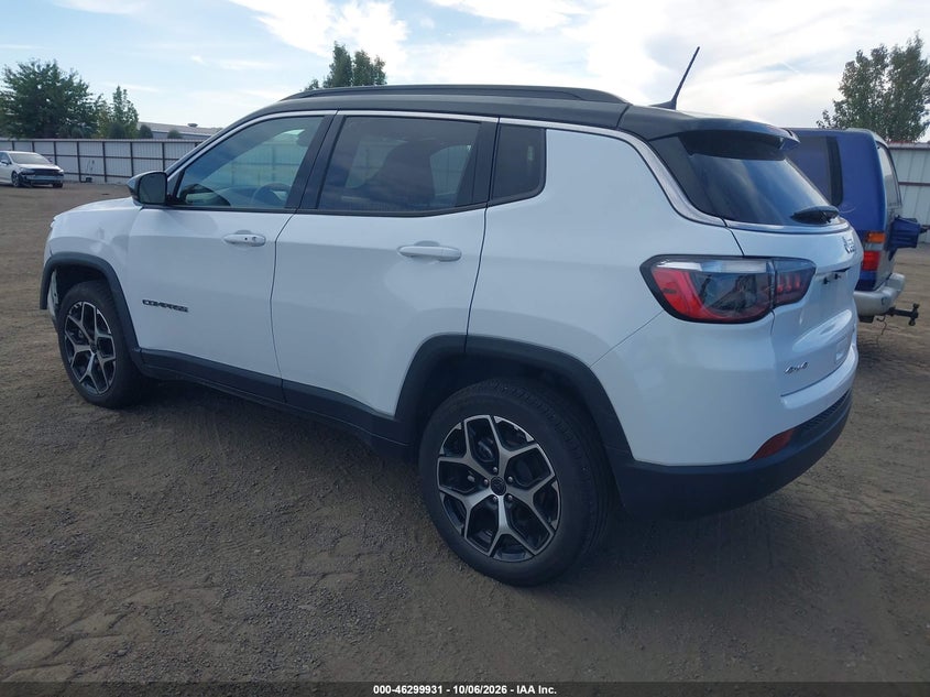 Vin: 3c4njdcn4st600706, lot: 46800094, jeep compass limited 4x4 20253