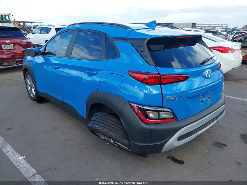 Vin: km8k32ab6nu914552, lot: 46800118, hyundai kona sel 20223