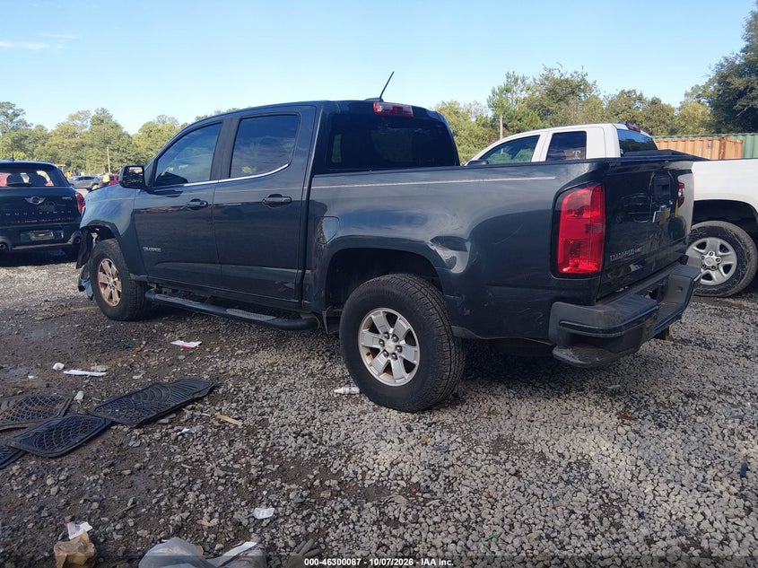 Vin: 1gcgsben4h1225522, lot: 46800250, chevrolet colorado wt 20173