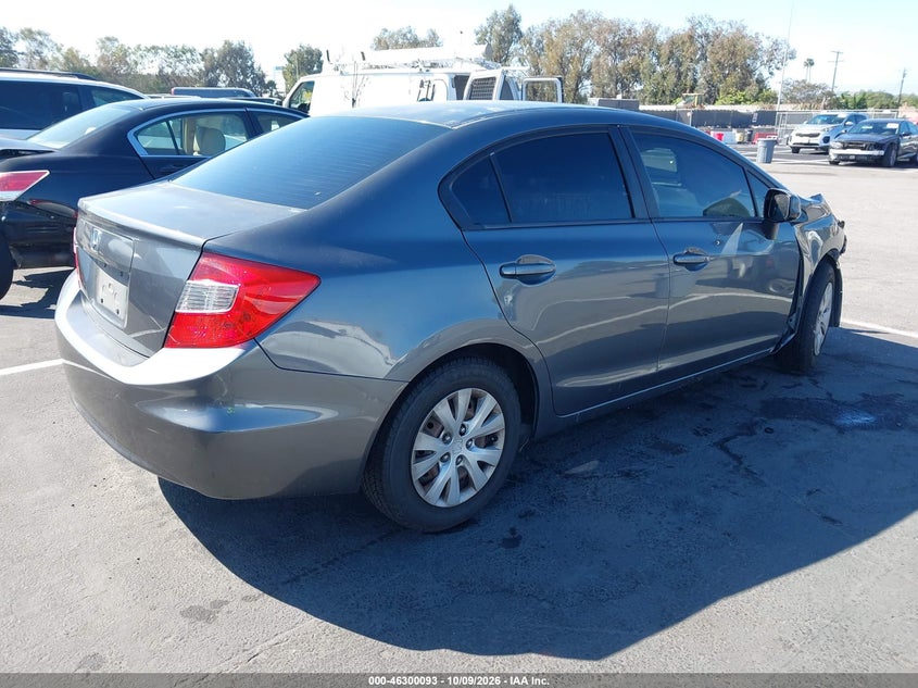 Vin: 19xfb2f5xce361248, lot: 46800256, honda civic lx 20124