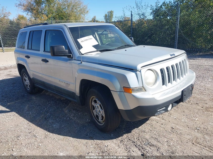 Vin: 1j4nt1ga3bd267124, lot: 46800269, jeep patriot sport 2011 img_1