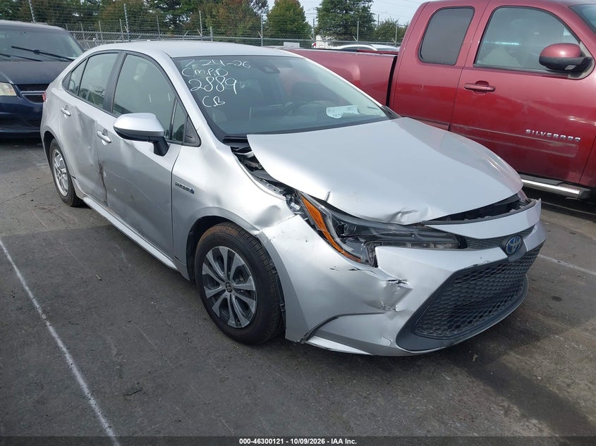 Vin: jtdeamde6mj022889, lot: 46800284, toyota corolla hybrid le 20211