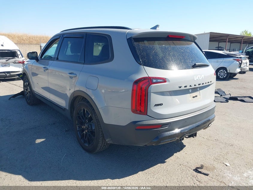 Vin: 5xyp5dhc3ng208154, lot: 46800292, kia telluride sx 20223