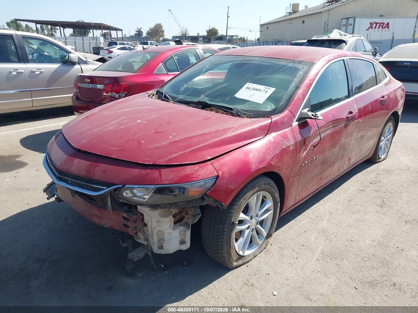 Vin: 1g1ze5st1gf321994, lot: 46800334, chevrolet malibu 1lt 20162
