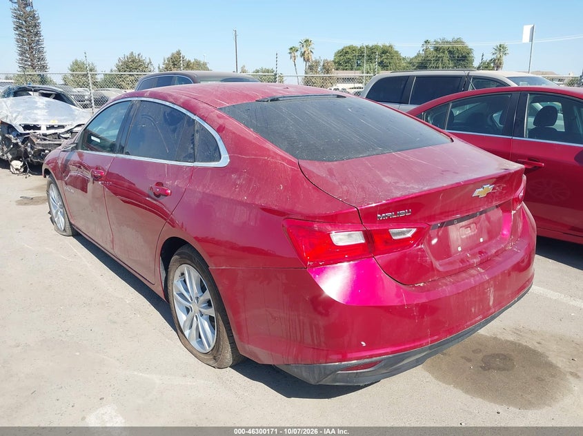 Vin: 1g1ze5st1gf321994, lot: 46800334, chevrolet malibu 1lt 20163