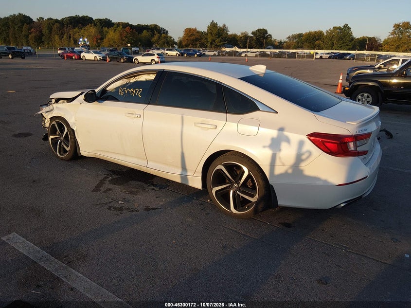 Vin: 1hgcv1f3xja128586, lot: 46800335, honda accord sport 20183