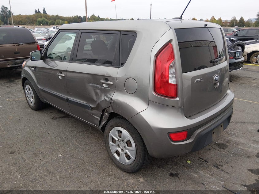 Vin: kndjt2a52d7578762, lot: 46800354, kia soul 20133