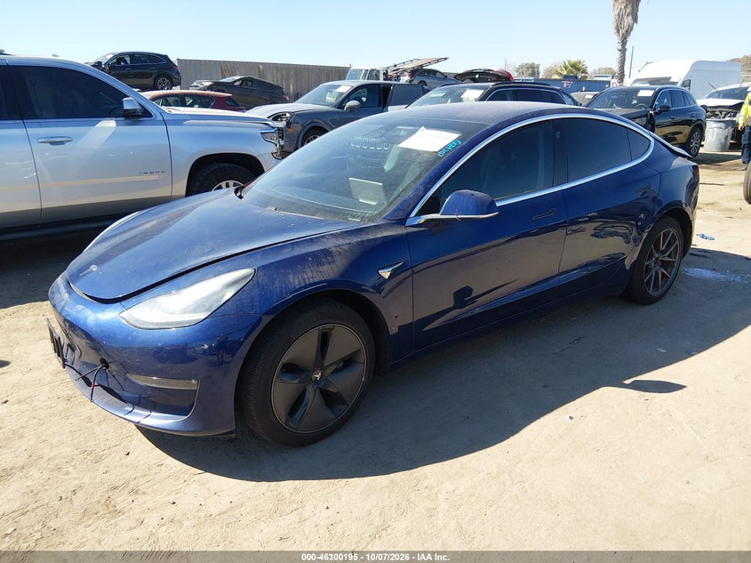 Vin: 5yj3e1ea1kf190451, lot: 46800358, tesla model 3 long range/mid range/standard range/standard range plus 20192