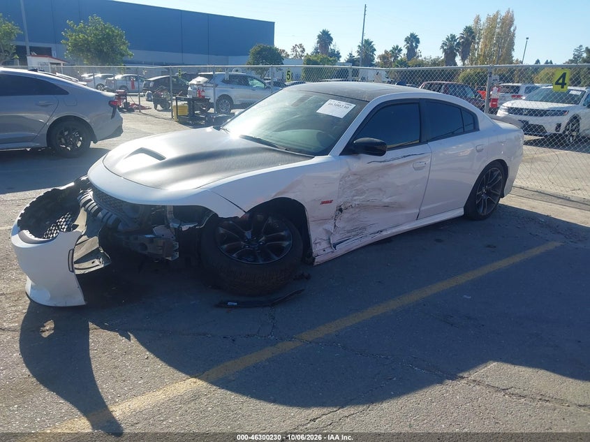 Vin: 2c3cdxgj2ph570181, lot: 46800393, dodge charger scat pack 20232