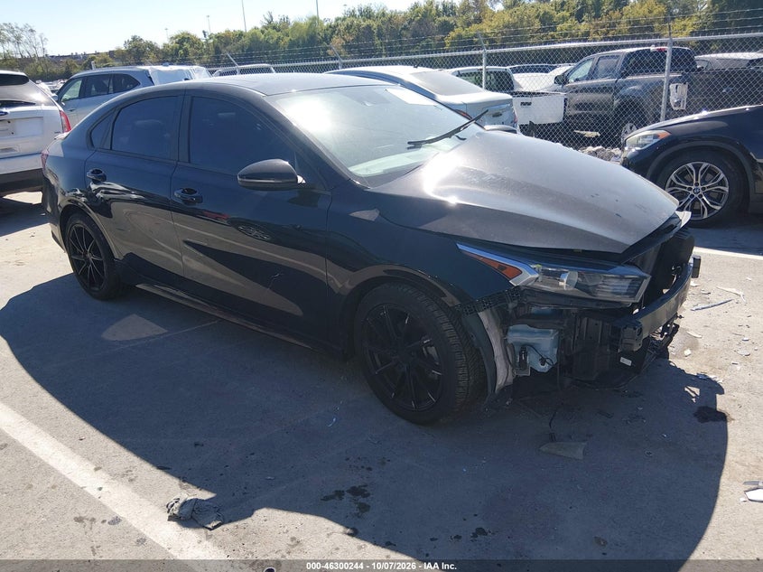 Vin: 3kpf54ad5ne501419, lot: 46800407, kia forte gt-line 20221