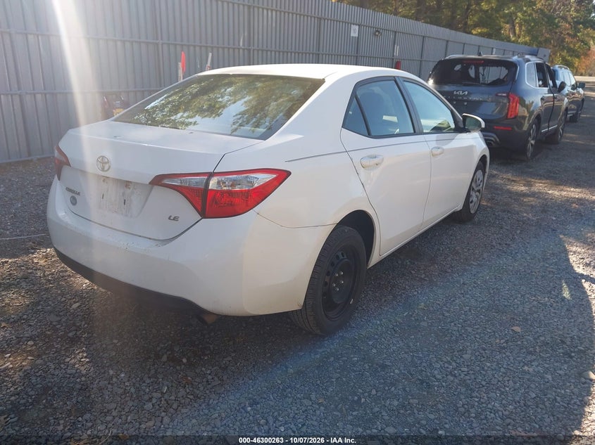 Vin: 5yfburhe8gp523154, lot: 46800426, toyota corolla le 20164