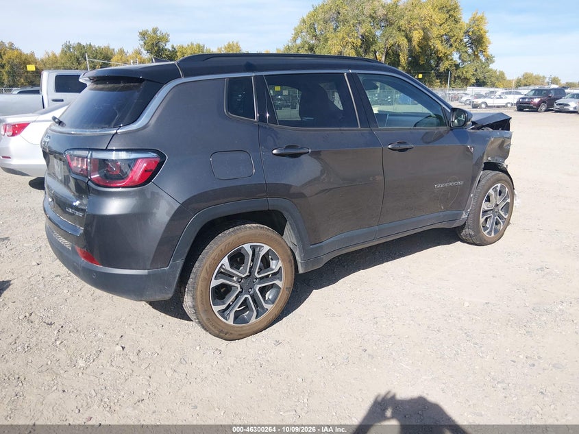 Vin: 3c4njdcn8pt569032, lot: 46800427, jeep compass limited 4x4 20234