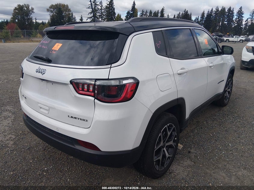 Vin: 3c4njdcn4tt174274, lot: 46800435, jeep compass limited 20264